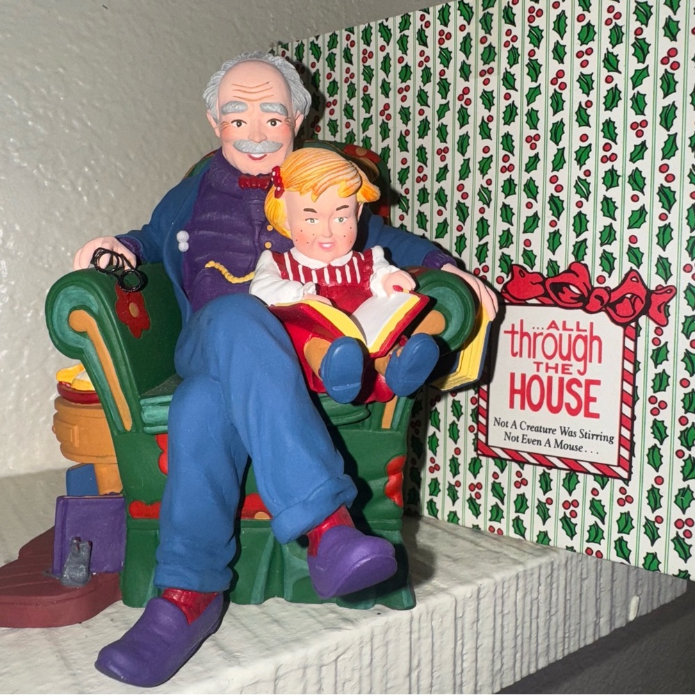 Vintage Christmas Décor All Through The House Not A Creature Was Stirring Dep 56
